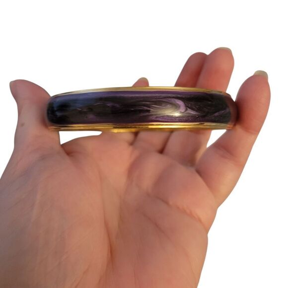 Avon Purple and Gold Bracelet - Picture 2 of 5